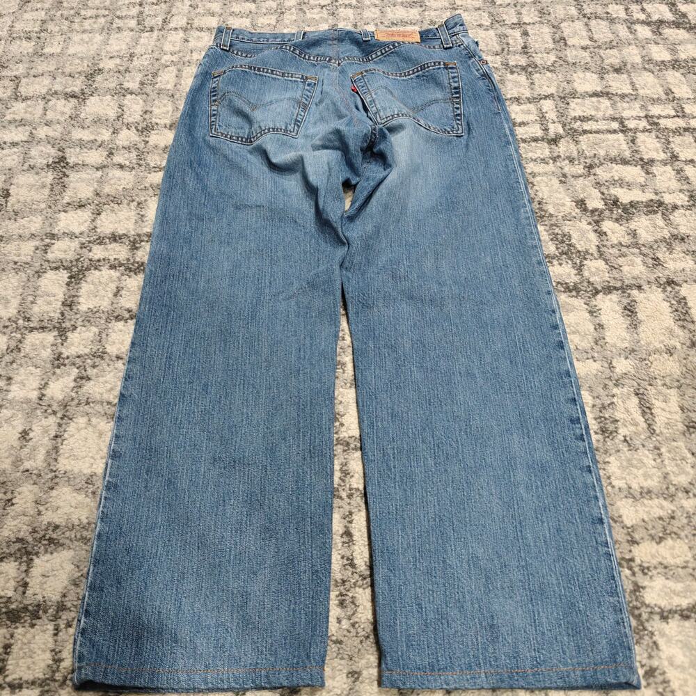 Vintage Levi’s 501 Blue Jeans Mens 34x29 Baggy Wide Leg Button Fly Faded 90s Y2k